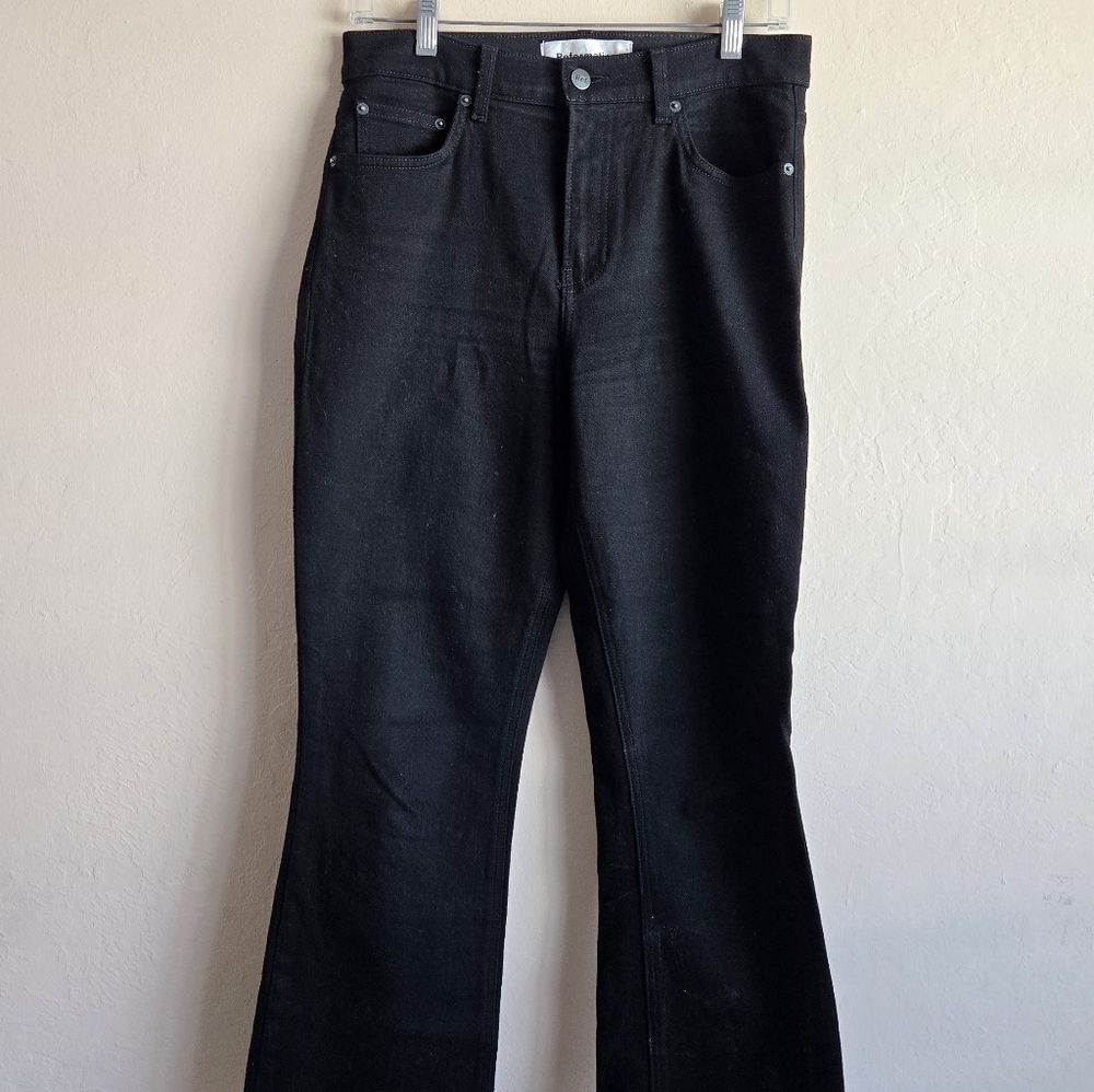 Reformation Black Flare Leg Jeans Size 28 - Picture 9 of 9